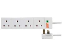 PRO ELEC PELB1536 4-Gang Surge-Protected Mains Extension Lead - 5m, White