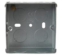 PRO ELEC PELB1617 Single Metal Back Box, 25mm