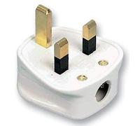 Pro Elec PELB1656 13A UK Mains Plug, 13A Fuse, White (Box of 20)