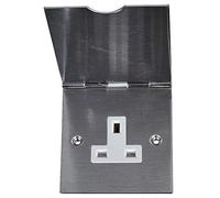 PRO ELEC PELB1695 - 13A Single Floor Socket, Stainless Steel