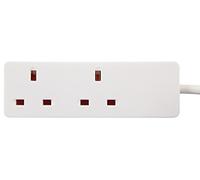 PRO ELEC PELB1913 2 Gang Extension Lead White, 2m