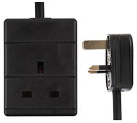 PRO ELEC PELB1983 Mains Extension Lead, 1 Gang, 7.5m, Black