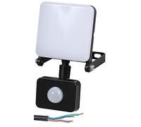 PRO ELEC PELL0295 LED Floodlight with PIR Sensor, 10W, 700lm, 6000K, Black, IP44