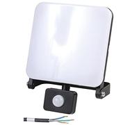 PRO ELEC PELL0298 LED Floodlight with PIR Sensor, 50W, 3500lm, 6000K, Black, IP44
