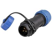 PRO ELEC PELR0129 Circular Threaded Connector Inline Plug, 3-Pole, 5-8mm, IP68