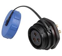 PRO ELEC PELR0192 Circular Threaded Panel Mount Connector Socket, 3-Pole, IP68