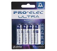 PRO ELEC PSG90901 Ultra Alkaline AA Batteries 4 Pack