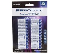 PRO ELEC PSG91245 Ultra Alkaline AA Batteries 20 Pack