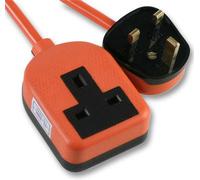 Pro Elec - Rubber Extension Lead 5M Orange