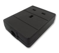 Pro Elec - Single Extension Socket, Black