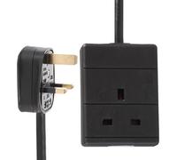Pro elec Single Mains Extension Lead, 1 Gang, Extra Long 20M, Black