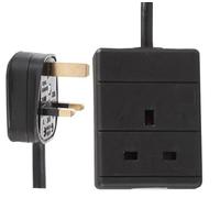 Pro Elec - Single Socket Extension Lead, 20M Black