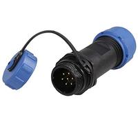 PRO ELEC SP13 Circular Connector Plug, 7-Pin Cable Mount, IP68 Waterproof, Threaded Locking, Solder Socket, 5A 125V - PELR0133