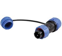 PRO ELEC SP13 Series Circular Connector, Cable Mount Plug, 2 Contacts, Solder Socket, Threaded, IP68, 13A, 250V, Nylon Body