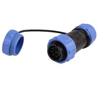 PRO ELEC SP211 Circular Connector Plug, 9-Pole, IP68, Cable Mount, Threaded, Solder Contacts, 7-12mm Cable - PELR0161
