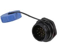 PRO ELEC SP211 Series Circular Threaded Panel Mount Connector Plug - 12-Pole, IP68, 400V AC, 5A, Solder Socket