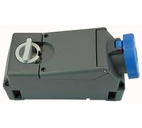 Pro Elec T m3263KIR 32A 240V 2P+E Switched Socket Outlet with RCD/MCB Compartment