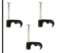 Pro Elec - Twin Cable Clip, Black, 2X 5mm Cables, Pack Of 100