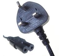 Pro Elec UK Plug To 'Figure-8' (C7) Type Mains Lead 2m Black