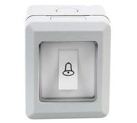 PRO ELEC Weatherproof Bell Switch IP55 - Outdoor Rated Doorbell Switch, 13A 250V - PEL00891