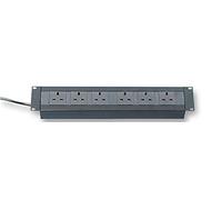 Pro Elec X2U6-BK 6 Way PDU, 19" Rack Mount
