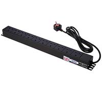 Pro Elec XH10 10 Way PDU, Horizontal Rack Mount