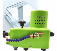 Pro Electric Small Glass Edge Polishing Machine - 800w Straight Round Bevel Edger with Automatic Water Spray, 1-3m/Min for Glass, Stone & Ceramic 12mm