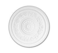 PRO[f]home® - Ceiling Rose 156038 Ceiling Decoration Medallion Rosette Decorative Element Rococo Baroque Style White Ø 40 cm Profhome