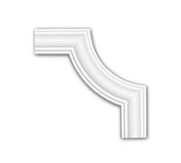 PRO[f]home® - Corner Element 152322 Decorative Element Neo-Classicism Style White Profhome