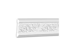 PRO[f]home® - Panel Moulding 151337 Dado Rail Decorative Moulding Frieze Moulding Rococo Baroque Style White 2 m Profhome
