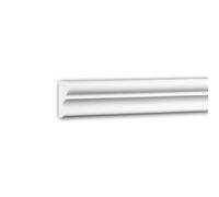 PRO[f]home® - Panel Moulding 651321 Dado Rail Decorative Moulding Frieze Moulding Neo-Classicism Style White 2 m Profhome