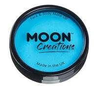 Pro Face & Body Paint Cake Pots by Moon Creations - Aqua - Professional Water Based Face Paint Makeup for Adults, Kids