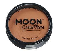 Pro Face & Body Paint Cake Pots by Moon Creations - Light Brown - Professional Water Based Face Paint Makeup for Adults, Kids