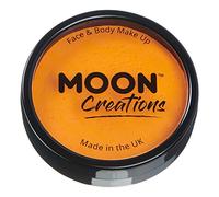 Pro Face & Body Paint Cake Pots by Moon Creations - Sunshine Orange - Professional Water Based Face Paint Makeup for Adults, Kids