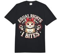 Pro Feminist Cat Equal Rights Or I Bite Women Rights Equal Comfort Colors Adult Heavyweight T-Shirt
