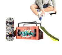 Pro Finger Skateboard Set - Miniature Hand Skateboard Toy, High-Traction Grip Tape, Pocket-Sized Creative Stunt Board, Durable Tech Decking Tool, Portable Stress Relief | For Kids