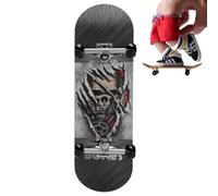 Pro Fingerboard Complete Mini Skateboard - Finger Skateboards Set With Wooden Deck | Cool Finger Boards Toys For Kids Hands Tricks, Fidget Play, Boys Girls present