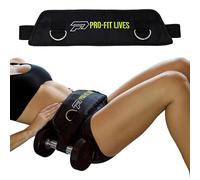 PRO-FIT LIVES Hip Thrust Belt Booty Builder- with- Resistance Bands and Handles - Heavy-Duty Weight Lifting Belt for Dumbbells, Kettlebells & Plates - All-in-One Home Gym Equipment for Strength