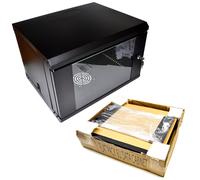 PRO FLAT PACK Wall Mounted Data Cabinet for 19 inch Rack Small 6U 400mm Black