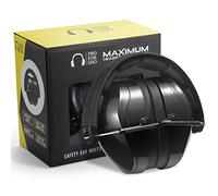 Pro For Sho All Terrain Safety Ear Protection - LARGER Size Foldable Ear Muffs Much Lighter Weight & Maximum Hearing Protection, Black
