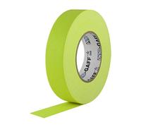 Pro-Gaff RS127YE24X25 24 mm x 25 yd Fluorescent Matt Cloth Tape