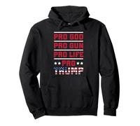 Pro God Pro Gun Pro Life Trump 2024 Pullover Hoodie