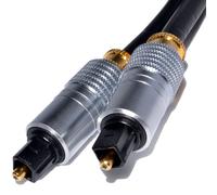 PRO Gold TOSLink Optical Digital Audio Cable 6mm Lead 1m
