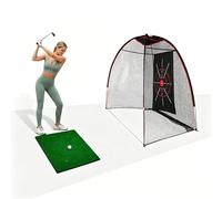Pro Golf Net,10 x 7FT Golf Chipping Net Set,Impact Resistant,Preventing Relapse,Practicing Full Swings and Chipping Techniques,for Backyard, Indoor Outdoor Use