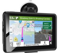 PRO GPS Navigator for Car,RV/Commercial Drivers Semi Truck,2025 16G 7" North America/EU Dual Map,Voice Turn Direction Guidance,Free Lifetime Map Update,Custom Truck Routing