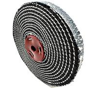 Pro-Graad 1 Pack 6” Denim Buffing Wheel 6 inch x 1/2 inch Arbor Hole Extra Thick Denim Spiral Sewn Buff for Bench Grinder & Buffers, 2X Durability - Pack of 1