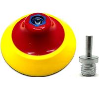 Pro-Graad 5" Premium Hook and Loop Backing Pad, 5/8"-11 Threads, Drill Adapter, 12000 rpm, Phenolic Plastic - Angle Grinder, Drill Compatible