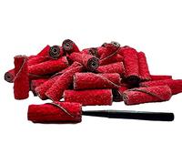 Pro-Graad 50 Pack 1/2” Diameter x 1-1/2” Length x 1/8” Pilot Hole 40 Grit Ceramic Grain Straight/Untapered Cartridge Roll, Pack of 50, Includes 1x CR-9 Mandrel