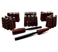 Pro-Graad 50 Piece Abrasive Sanding Cartridge Spiral Roll Sander Kit, Mini Cone & Cylinder Kit for Metal, Wood, Stainless, Fiberglass, Welds, Engine Porting - Die Grinder & Rotary Tool Accessories