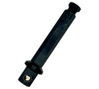 Pro-Graad 7/16 Hex to 1/2 Square Socket Extended Length Adapter Drive Converter, Impact Driver Bit, Ball Retainer, 3.5” Extension, Works with 7/16” Impact Driver & 1/2" Drill
